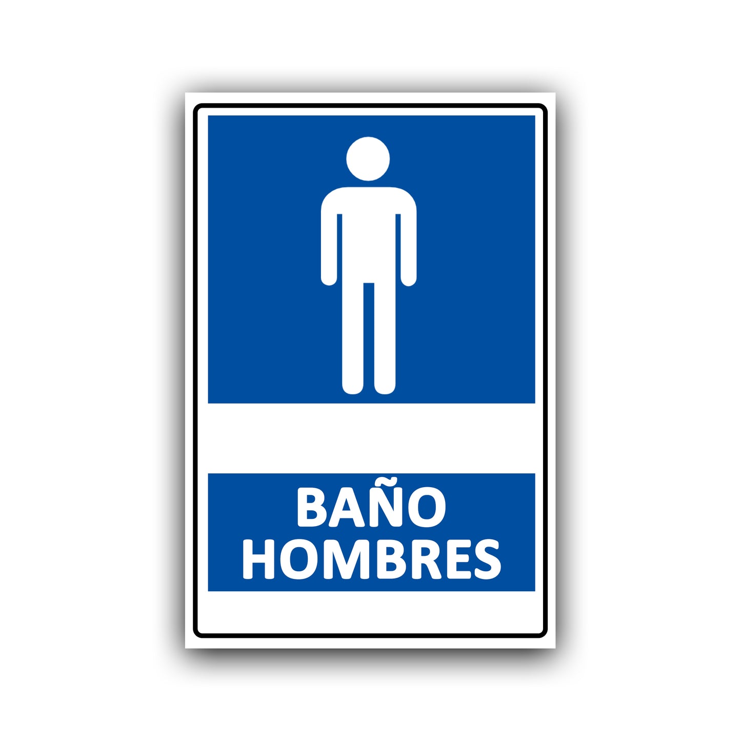 Señalética "BAÑO HOMBRES"